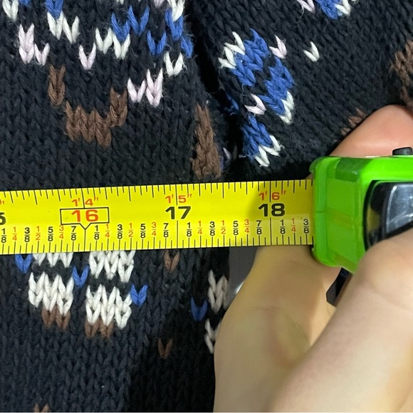 BENETTON Mens Polo Neck Sweater Multicolor Pullover Long Sleeve - Picture 10 of 10